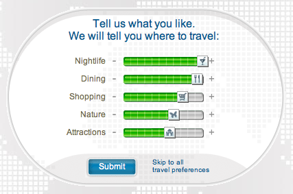Tripbase gets your preferences