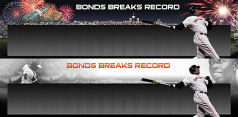 Bonds breaks the record